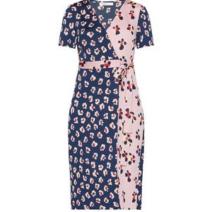 BCBGeneration Split Floral Surplice Dress